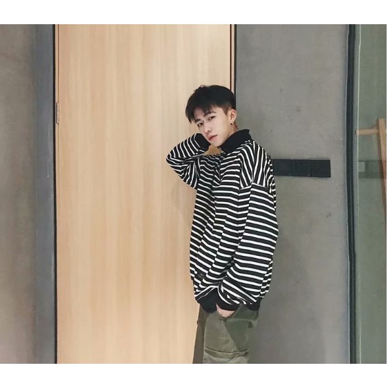 Áo nỉ nam, cổ tròn, dài tay, phong cách Hàn Quốc, dễ kết hợp, phù hợp cho mùa thu, trẻ trung năng