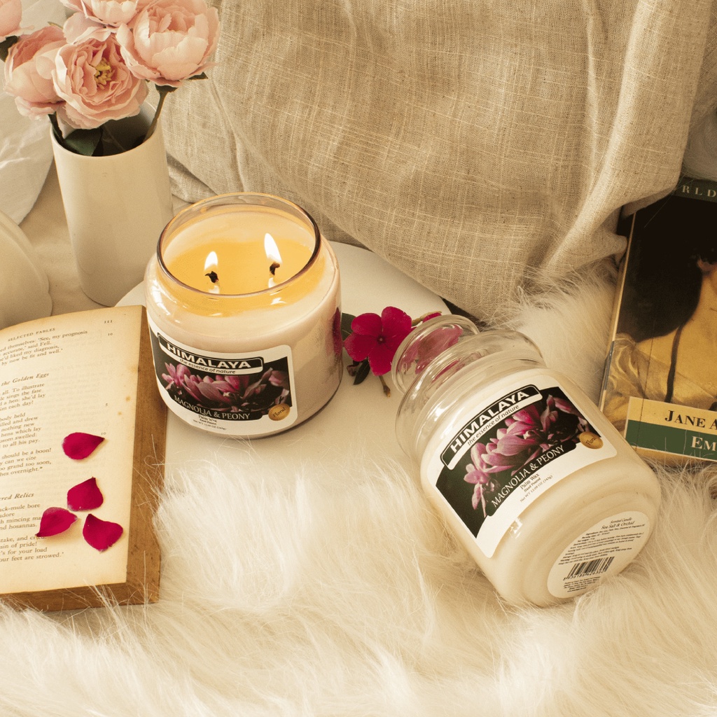 Nến thơm Himalaya hương Magnolia &amp; Peony 140g/343g/545g