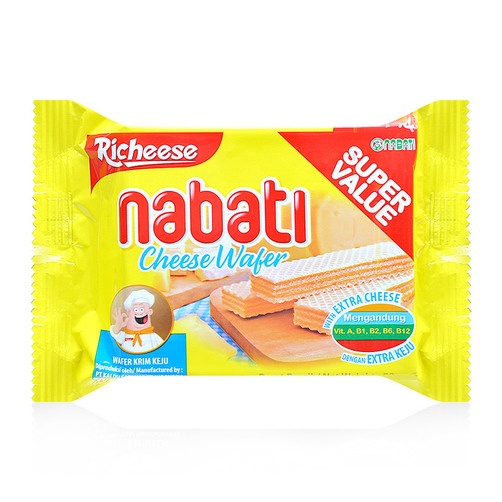 Bánh Kem Xốp Phô Mai Richeese Nabati Cheese Cream Wafer (Gói 50g)