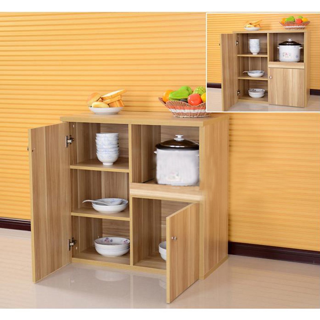 Tủ bếp gỗ để đồ dụng cụ nhà bếp nhỏ gọn, tiện lợi 80cm (TB-22)