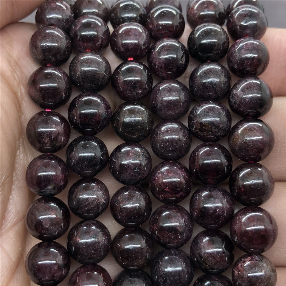 Syenites Chuỗi Hạt Đá Tròn Tự Nhiên 4-12mm Dùng Làm Trang Sức diy