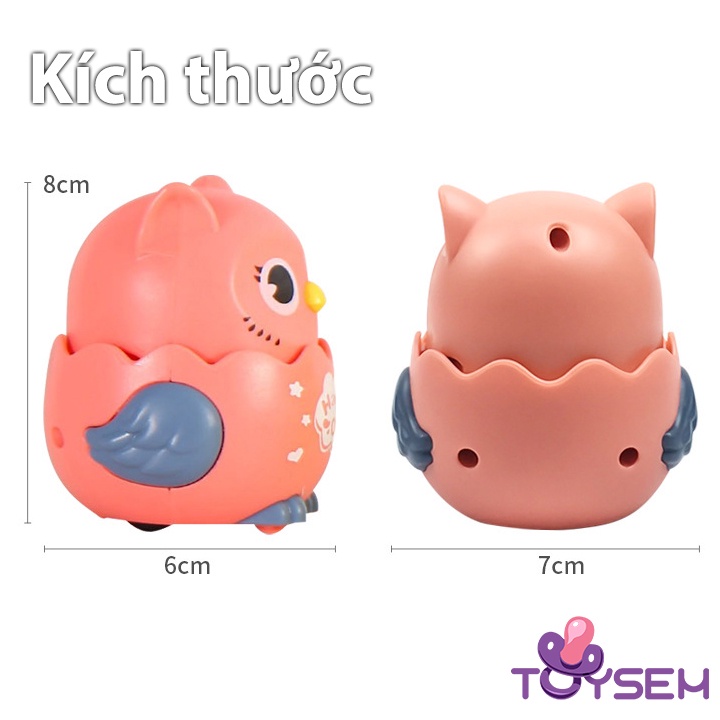 Đồ chơi trẻ em chim cú chạy trốn xoay 360 độ Toysem - Quà tặng sinh nhật cho bé