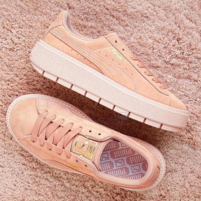 (Nhà máy Outlet) Giày nữ thời trang màu hồng đào Rihanna Puma màu hồng đào 💞 📞 a 🐨