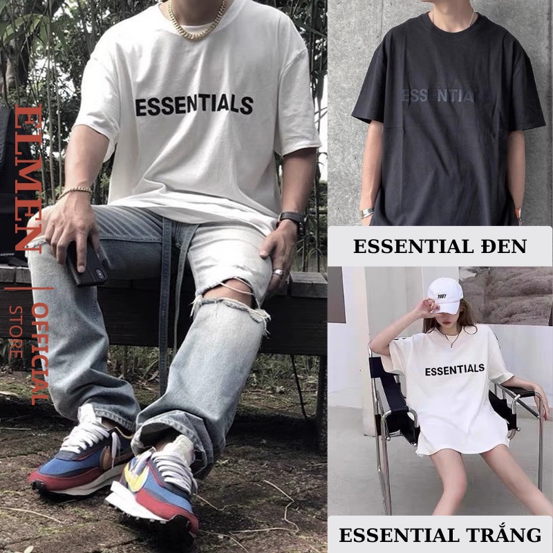 Áo Thun tay lỡ , Áo Phông Essentials Form Rộng  Nam Nữ Unisex 100% Cotton Cao Cấp Mềm Mịn Thoáng Mát , Hot trend 2022