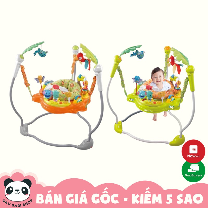 FREE SHIP !!! Ghế nhún tập đứng có đèn nhạc iBaby