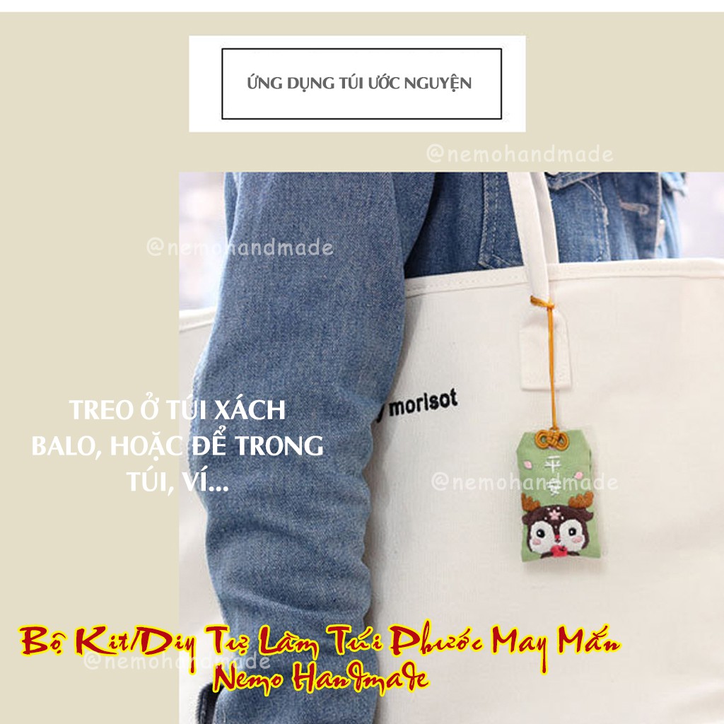 Bộ Kit/ Diy Tự Làm Túi Ước Nguyện Omamori Nemo Handmade - BKOMPT