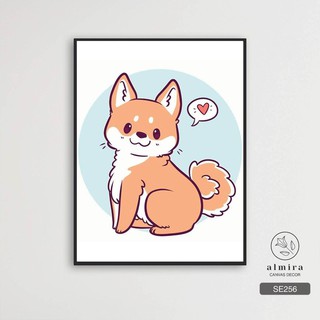 Tranh trang trí vê các con vật trong phim siêu cute - Tặng kèm đinh treo tường 3 chân [SE]