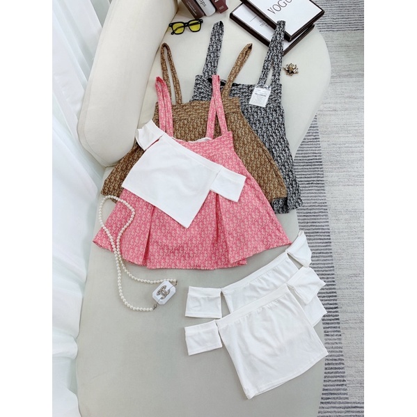 [ 𝐅𝐑𝐄𝐄 𝐒𝐇𝐈𝐏 ]  SÉT 3 MÓN KAKI XANH SÁT NÁCH HỌA TIẾT CHỨ