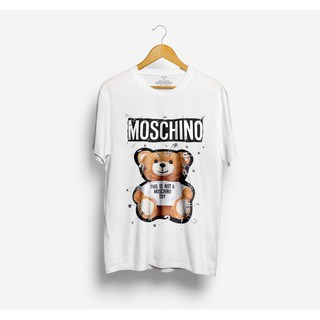 Áo thun Gấu kim tây chữ trắng