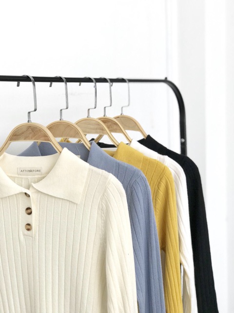 AfterBefore | Áo Polo Tay Dài Nhiều Màu