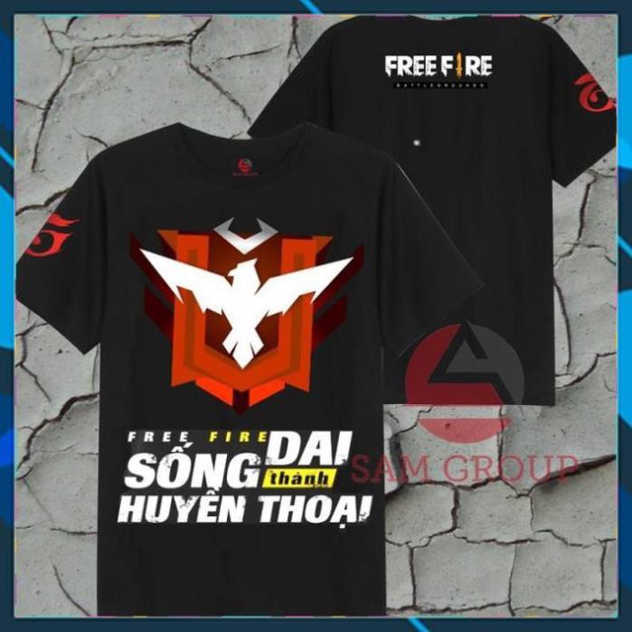 (SALE 50%) SALE SỐC- Áo thun Free Fire màu đen FF