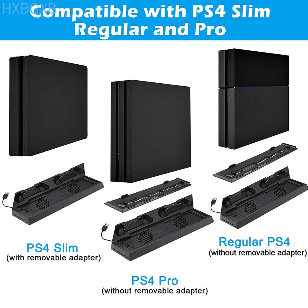 Đế Sạc Đứng Có Quạt Tản Nhiệt Cho Tay Cầm Chơi Game Ps4Pro / Ps4Slis / Ps4