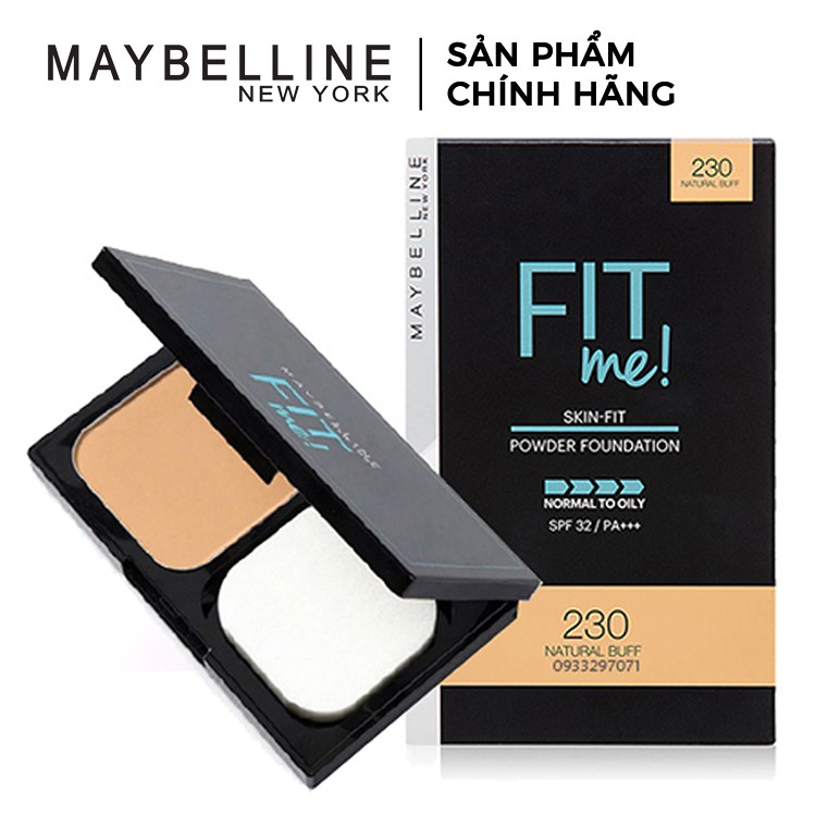 [CHÍNH HÃNG] Phấn Nền Maybelline Fit Me Skin-Fit Powder Foundation 9gr Siêu Mịn Màng PM714