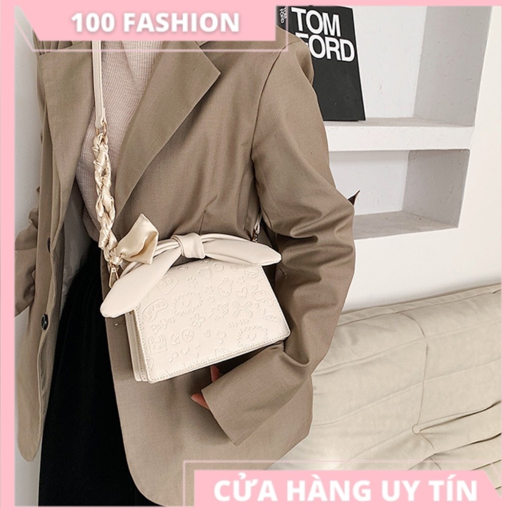 Túi Xách Nữ 💖FREE SHIP💖 Túi Đeo Chéo Phối Nơ Da Cao Cấp - Túi Đeo Chéo Nữ Đi Chơi [Mẫu Mới 2021] | WebRaoVat - webraovat.net.vn