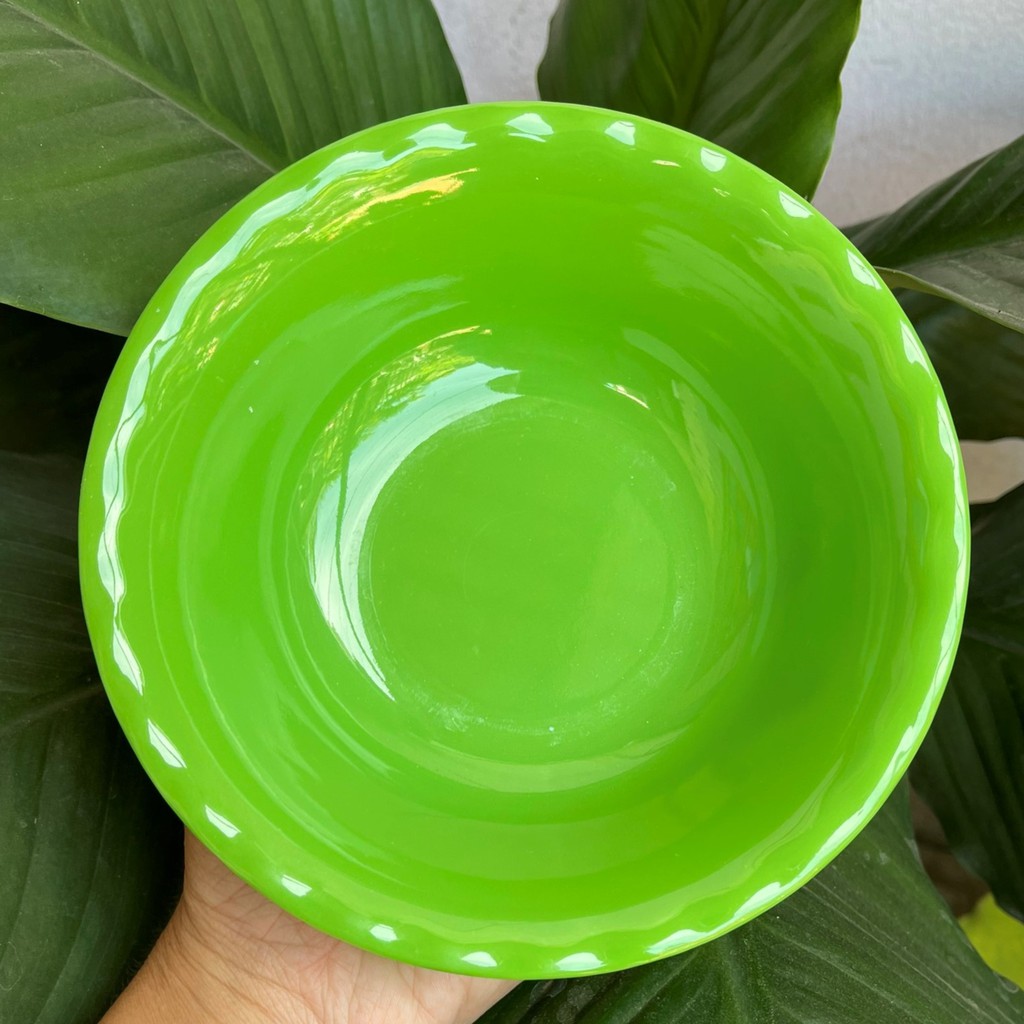 Tô cạn 7’’ nhựa vĩnh hòa, đường kính 18cm, màu trắng, vàng, xanh, đủ bông, nhựa bền bỉ, an toàn của gia dụng Du Thủy | BigBuy360 - bigbuy360.vn