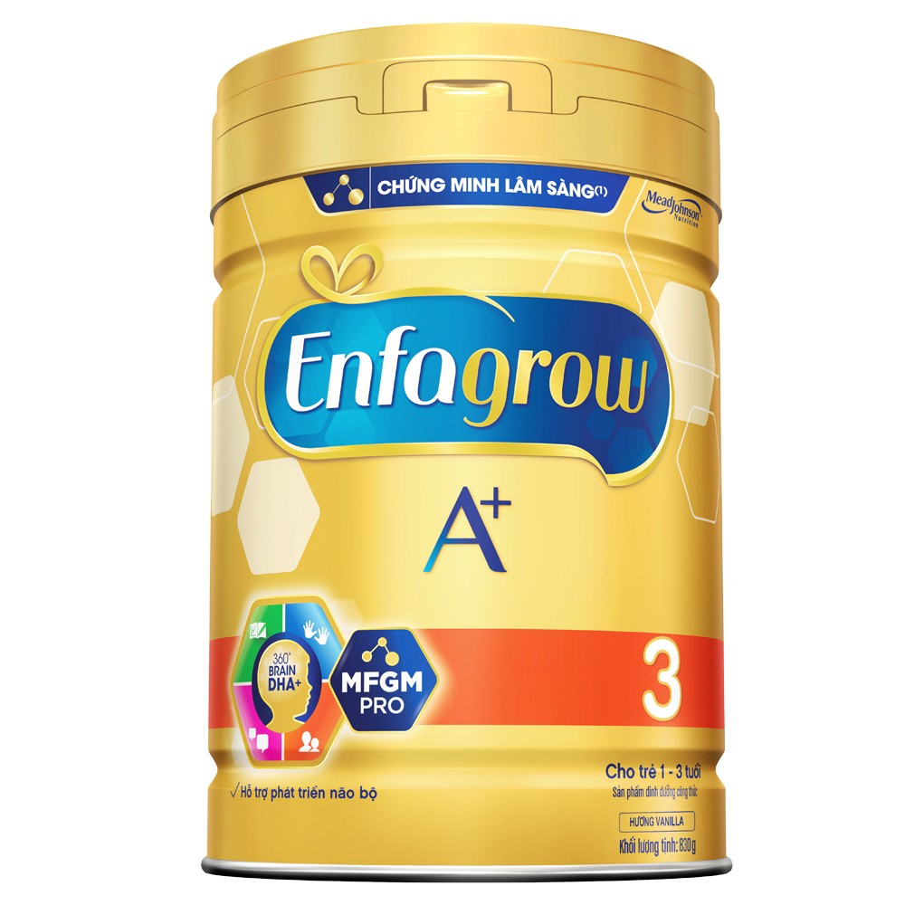 (hsd 2023) Sữa bột Enfagrow A + 3 830g