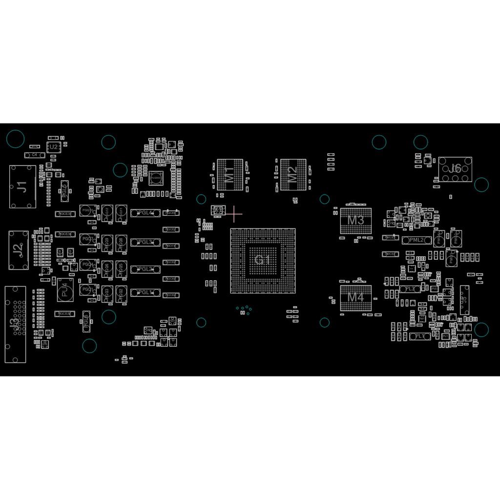 Sơ đồ mạch Boardview Card ASUS GTX1050 4GB mã board CG210P REV 1.0