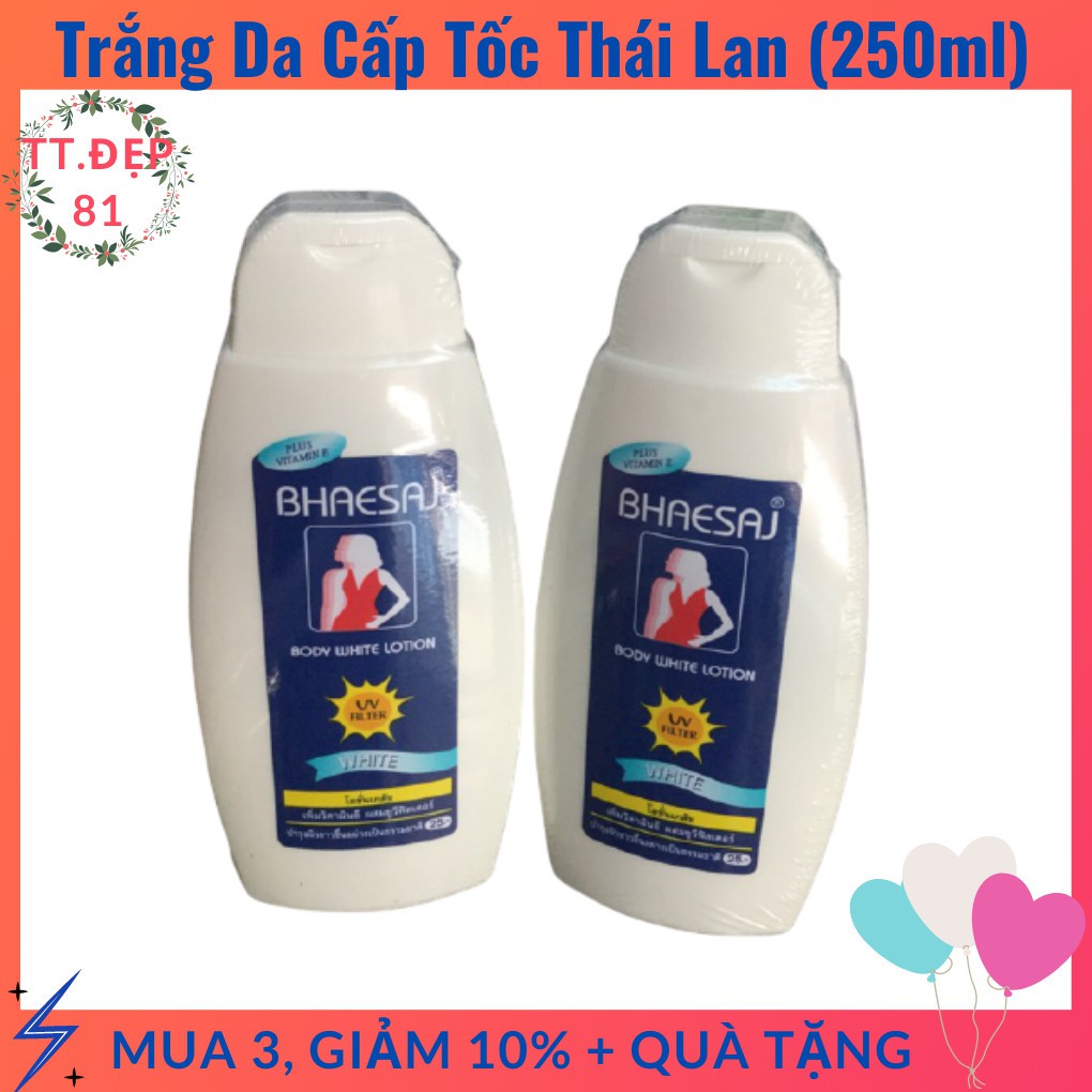 Sữa dưỡng thể trắng da cấp tốc Bhaesaj Thailand giữ ẩm chống nắng-HN005