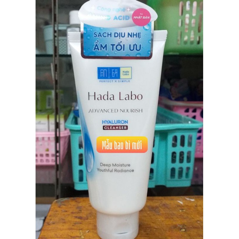 (HSD 2023) Kem Rửa Mặt Dưỡng Ẩm Tối Ưu Hada Labo Advanced Nourish Hyaluron Cleanser (80g) | BigBuy360 - bigbuy360.vn