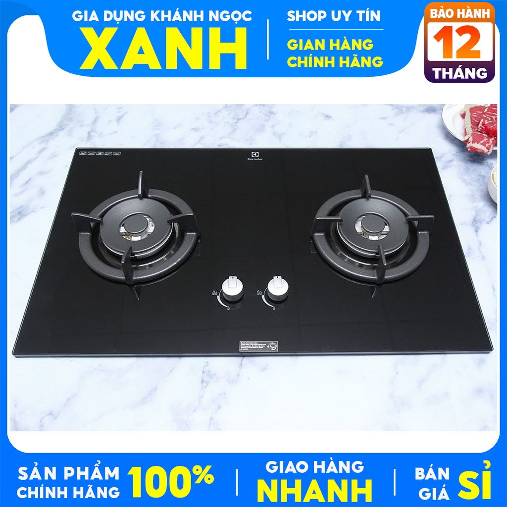 Bếp gas âm Electrolux EGT7627CK-Mới 100% Chính Hãng +Tặng Dây gas -Ngắt gas tự động-Đánh lửa IC-Đầu đốt tiết kiệm ga