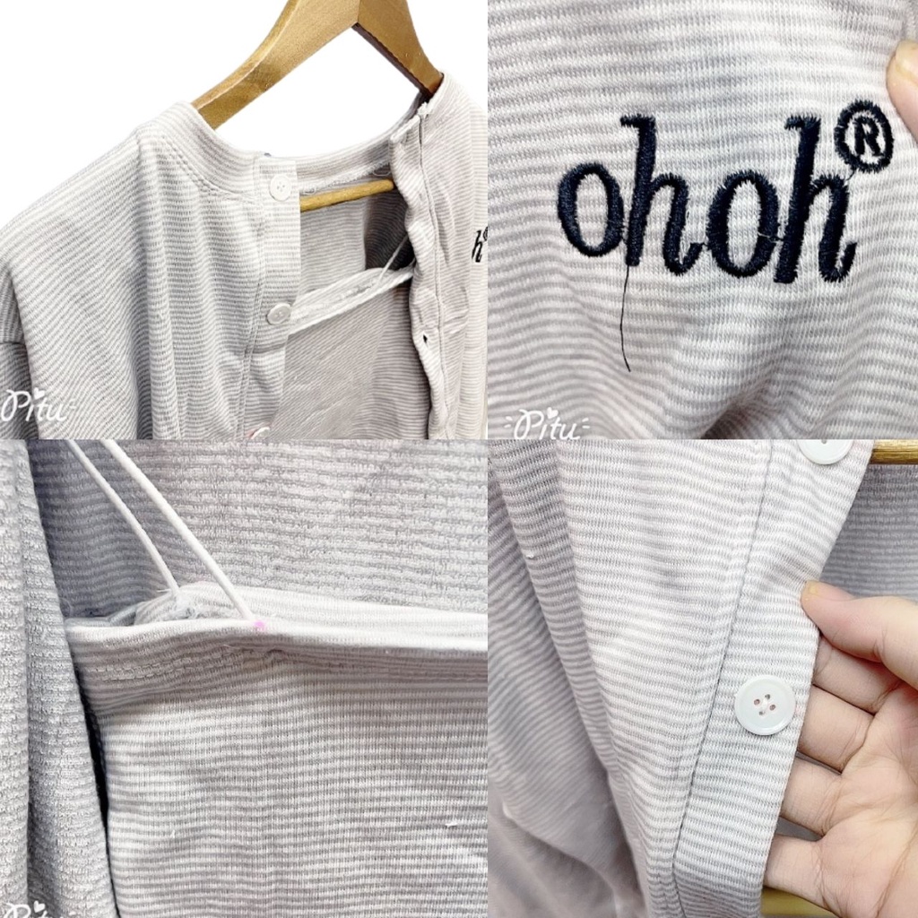 Set Áo Nữ Oho Sọc Ngang Siêu Xinh Chất Vải Mềm Không Nhăn Mã 601 You Store