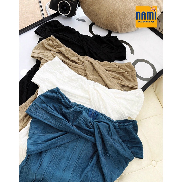 ( HÀNG CHUẨN ĐẸP ) Áo trễ vai xoắn ngực gân nổi duyên dáng dễ thương phối gì cũng xinh - ATNU044