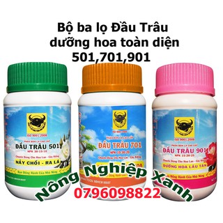 Bộ ba lọ phân Đầu trâu chăm sóc hoa và cây cảnh toàn diện