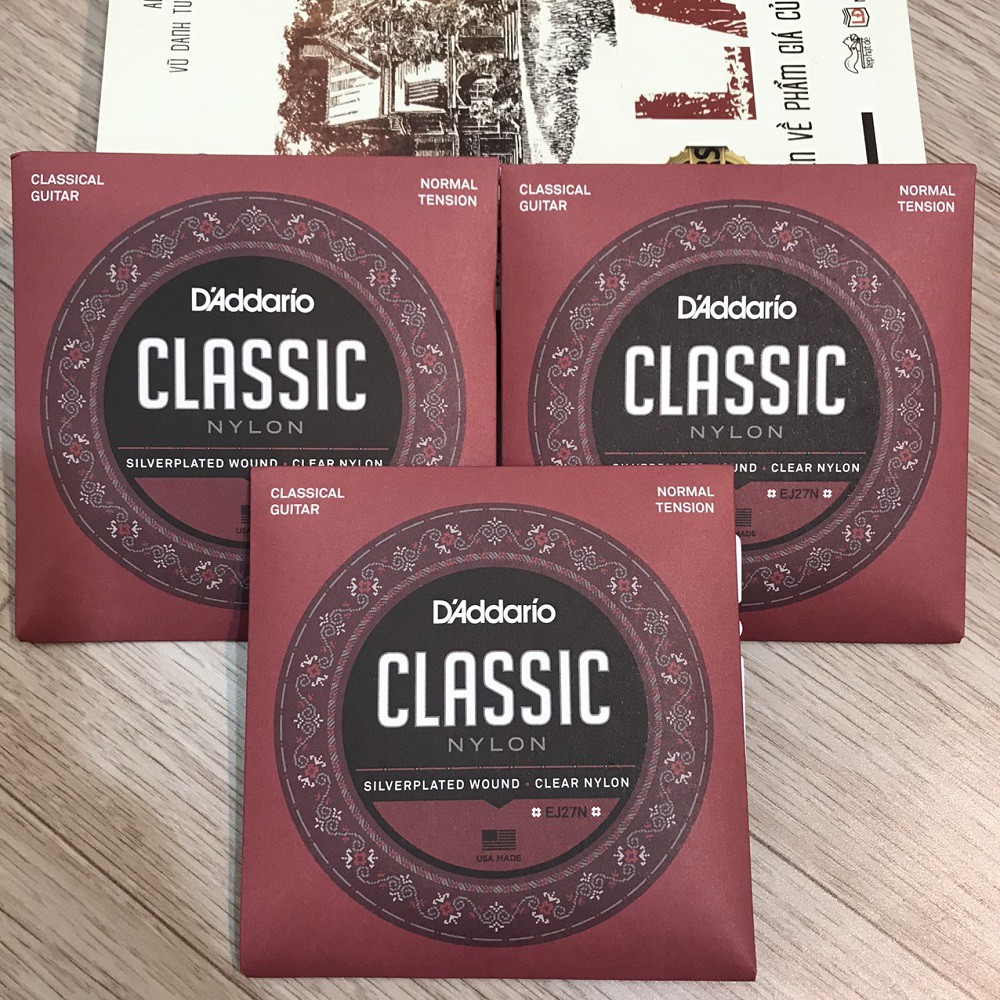 Dây đàn D'addario Classic Guitar EJ27N Normal Tension Clear Nylon ( Hàng CHính Hãng )