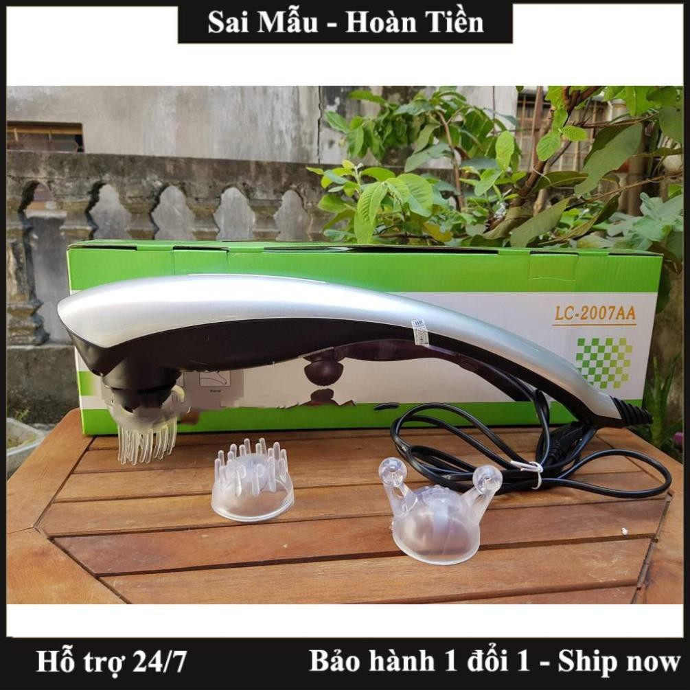 ✔️Máy massage toàn thân cá heo Energy King LC 2007AA 3 đầu xóa bóp đấm lưng, giảm đau thư giãn  - Bảo hành 12 tháng