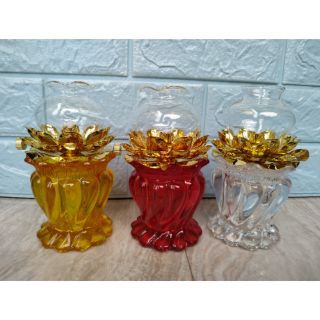 Đèn dầu chân hoa sen bày ban thần tài , ban gia tiên hàng xịn