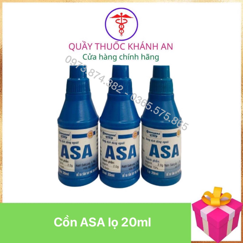 Combo tuýp bôi + Cồn ASA bôi nấm, ngứa, hắc lào, lang ben