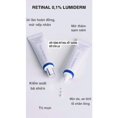 Kem retinal Xanh 0.1% Lumiderm