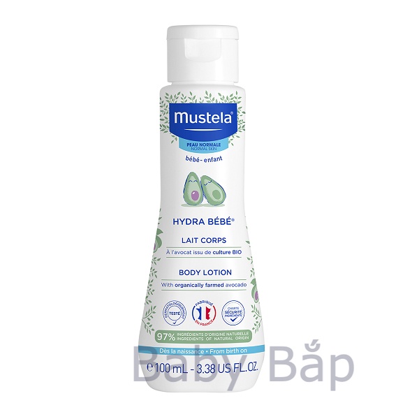 Kem dưỡng da toàn thân Mustela Hydra Bebe Body Lotion