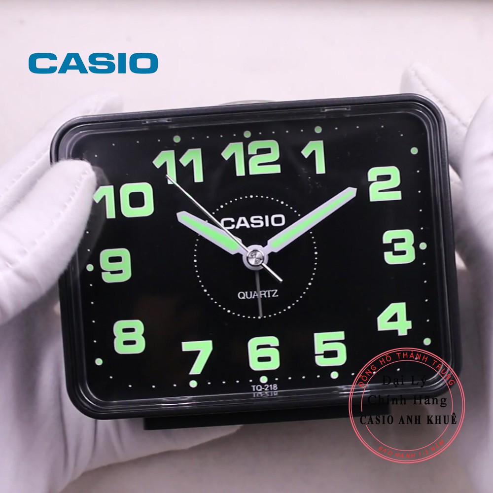 Đồng hồ để bàn Casio TQ-218-1DF báo thức cỡ to