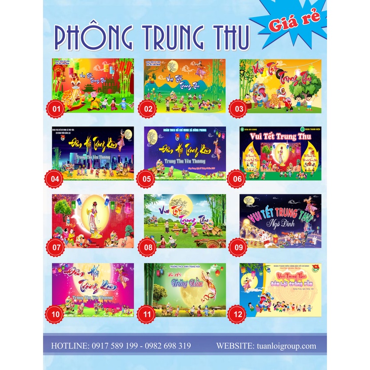Phông Trung Thu - In theo yêu cầu