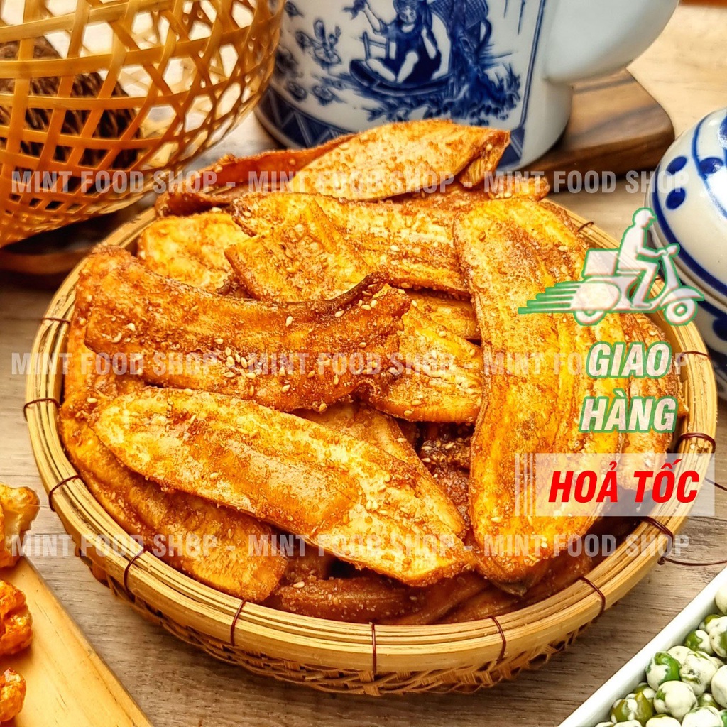 Chuối Sấy Mè Gừng Túi 500Gram