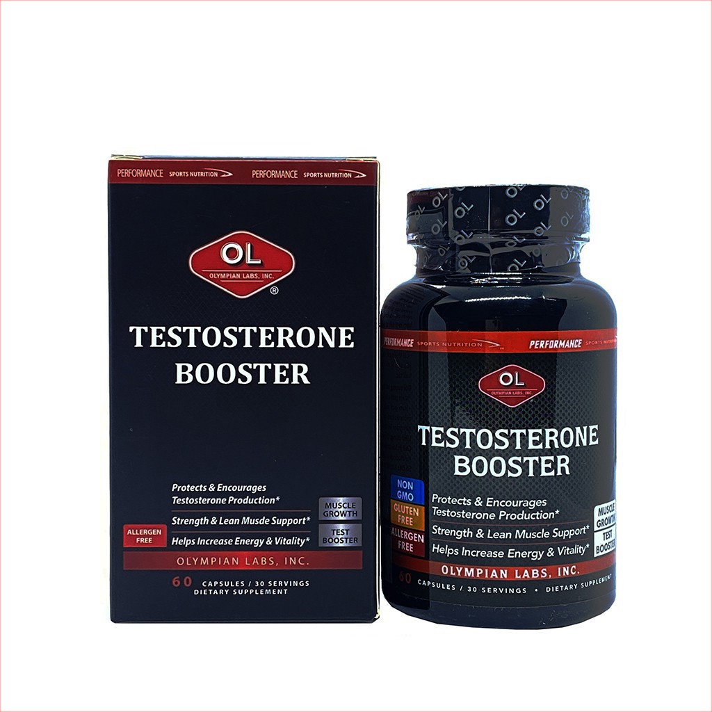  Tăng Cường Sinh Lý Nam Giới - Testosterone Booster Olympian Labs hộp 60 Viên