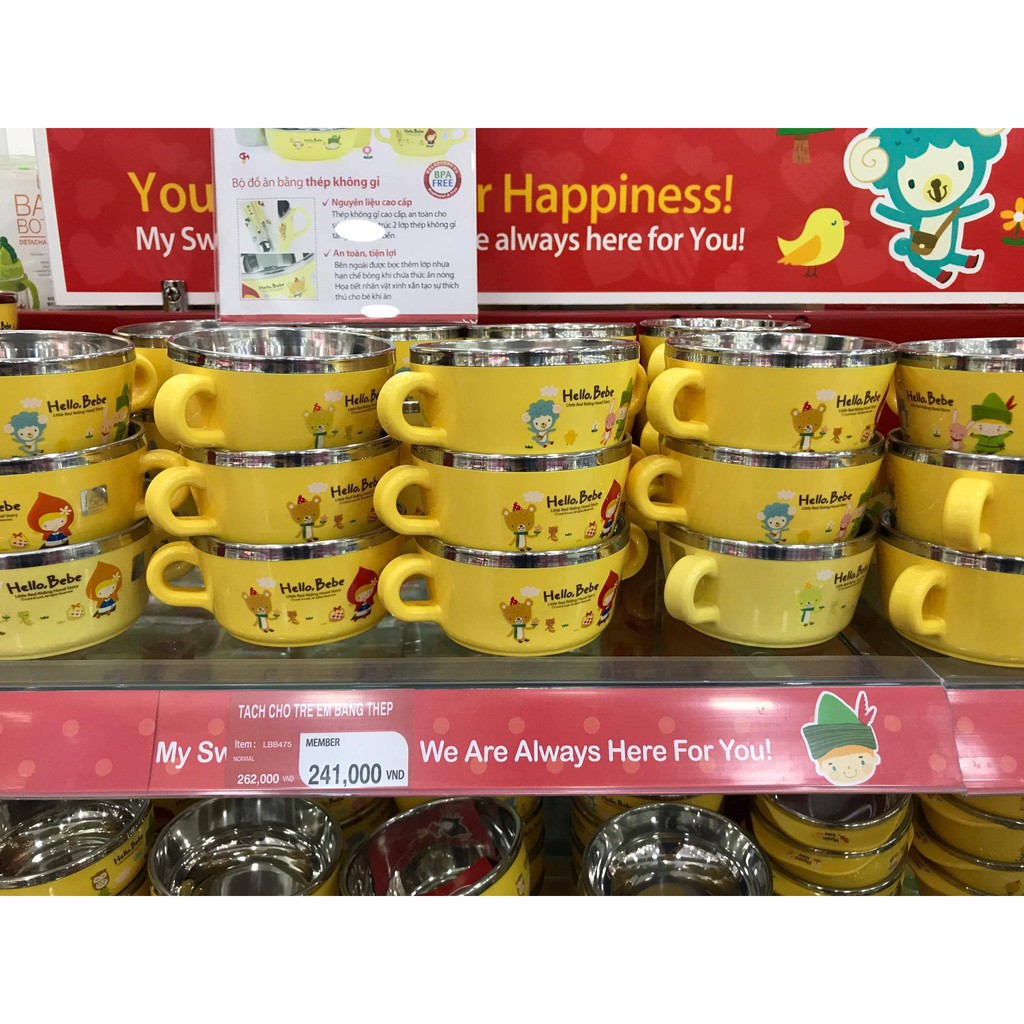 Set bộ đồ ăn hình Hello Bebe Set 5P