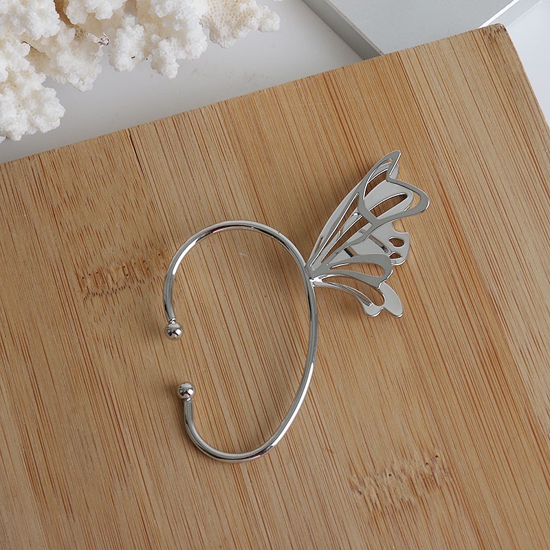 Bông tai hình cánh bướm bằng kim loại dễ thương thời trang