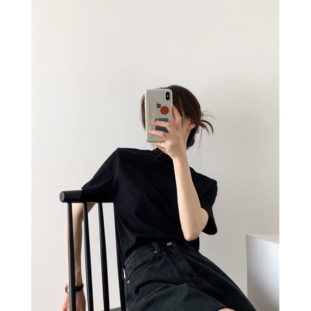 Áo Thun Trơn Basic Cổ Tròn Cotton Premium 2 Màu Cổ Điển Trẻ Trung, Năng Động - GUNN T-SHIRT