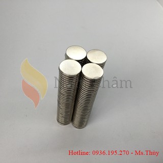 100 Viên Nam Châm Vĩnh Cửu 20x2mm Mạ Nikel Lực Từ N35 Giá Khuyến Mại