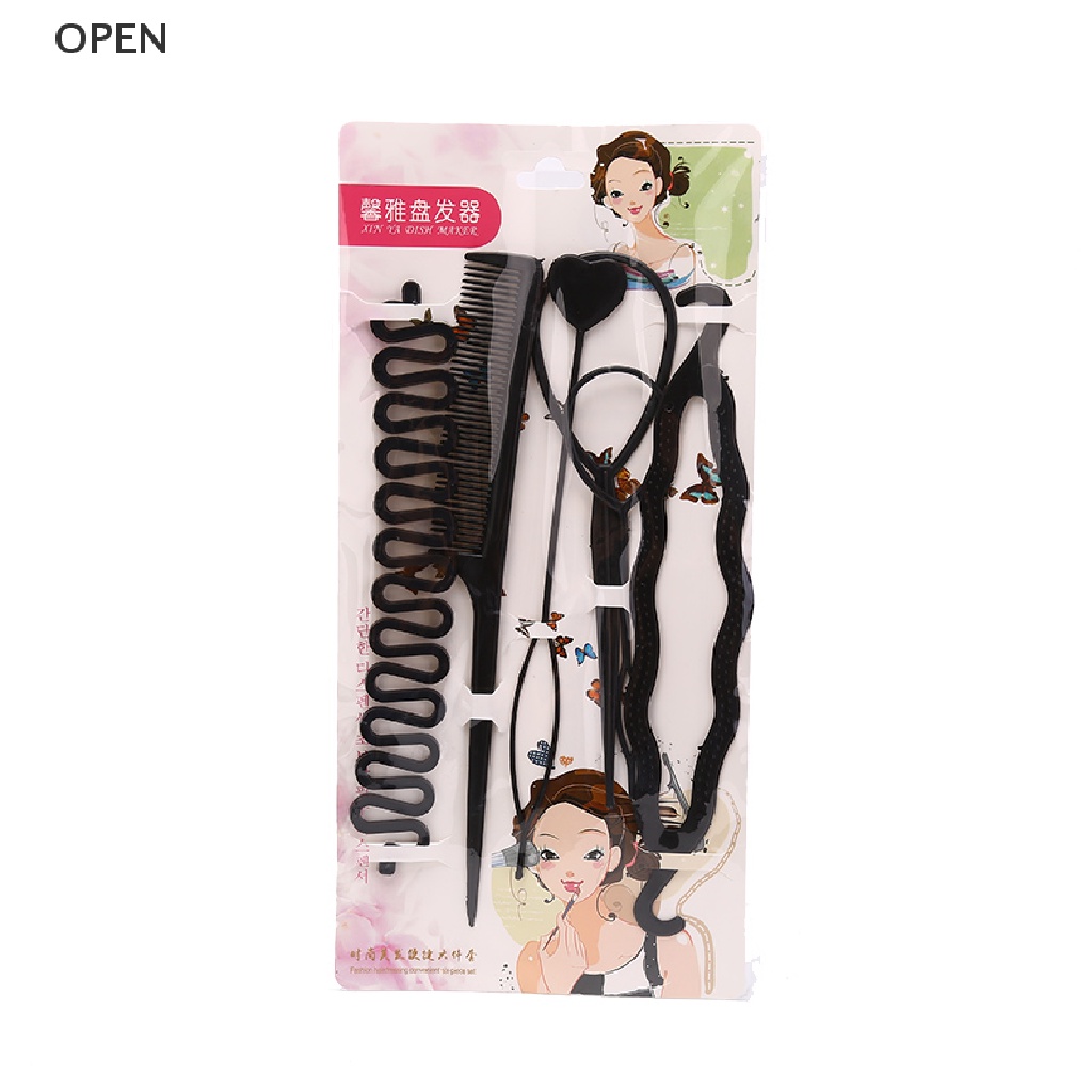 Op 6 Cái / Bộ Dụng Cụ Tết Tóc Dạng Kéo Qua Kim Lược my
