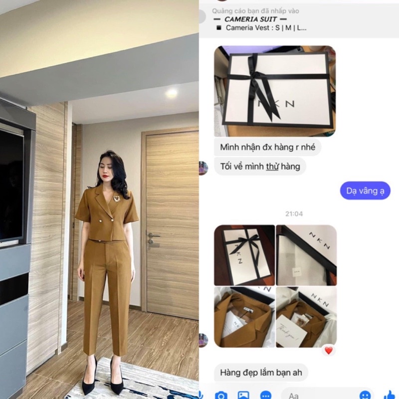Áo Blazer Thiết Kế NKN Cameria Nâu Tây - Thời Trang Thiết Kế Cao Cấp