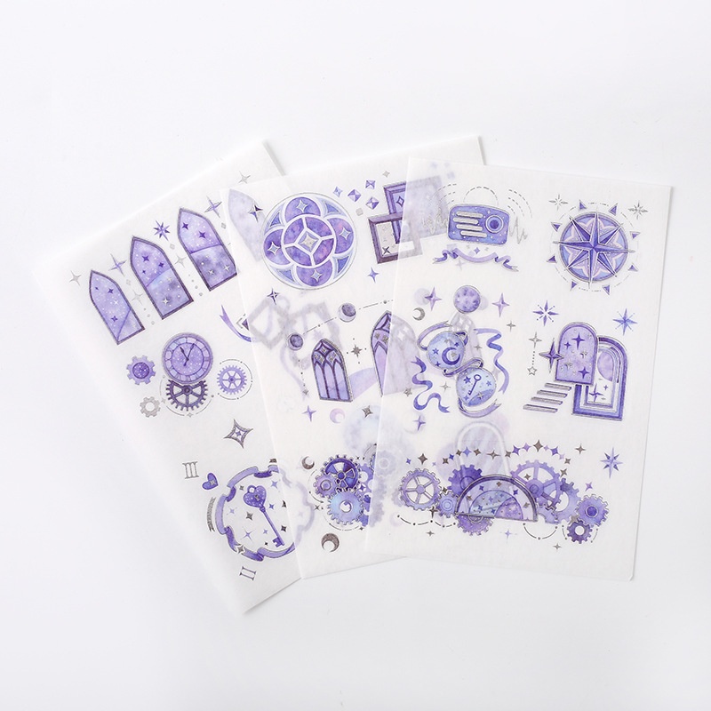 Sticker cute - hình dán trang trí sổ tay - anime -  Thời không huyễn tưởng - 1 Pet x 3 tờ