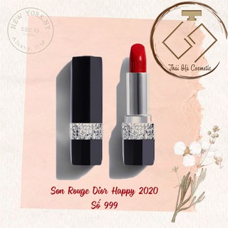(Chính hãng) Son Rouge Dior Happy 2020 Số 999 Màu Đỏ Tươi Limited (unbox)