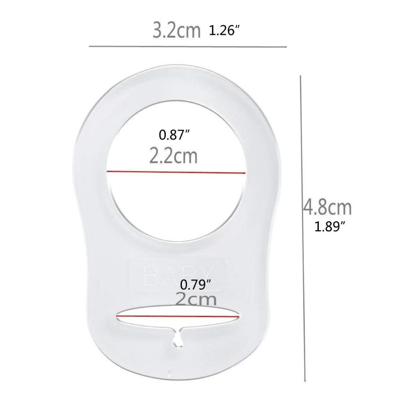 Kẹp Giữ Núm Vú Giả Bằng Silicon Trong Suốt Cho Bé