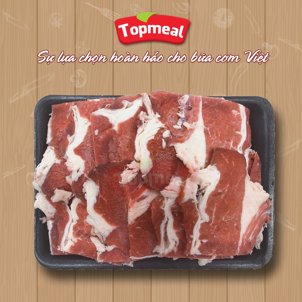 HCM - Gầu bò Topmeal  - Nguyên liệu của các món phở, nướng, xào, ...