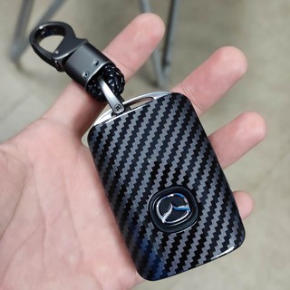 🔥HCM-Ốp chìa khóa cacbon Xe Mazda 3 2020 2021 Cao Cấp kèm móc treo