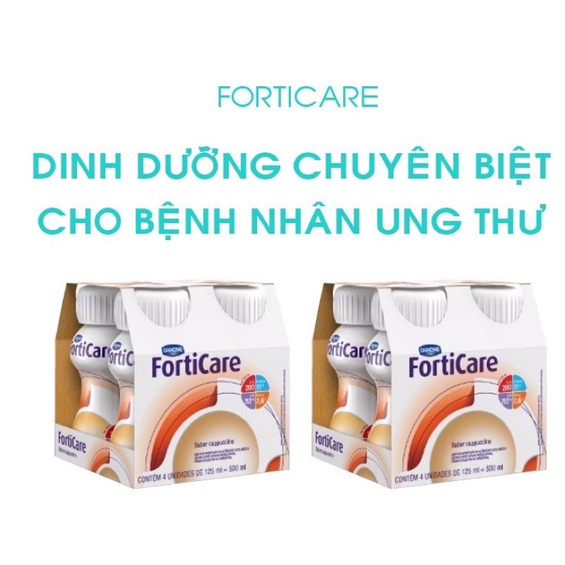 Lốc 4 chai sữa Forticare Cam chanh/ Cappuchino 125ml/1chai