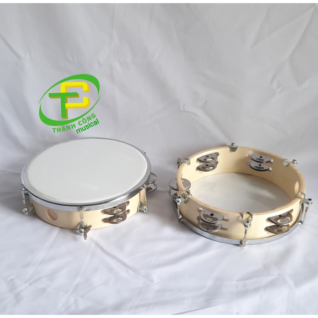 Trống lục lạc gỗ 20cm